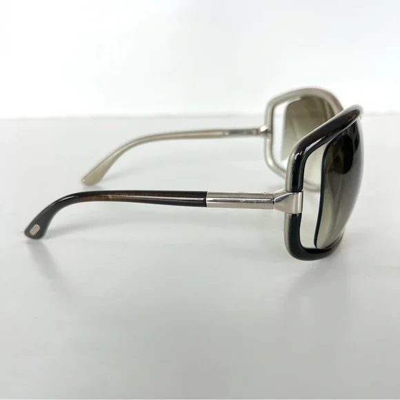 TOM FORD TF125 Anais Gray Gradient Lenses w Black Gray Silver Frame Sunglasses - Picture 4 of 14